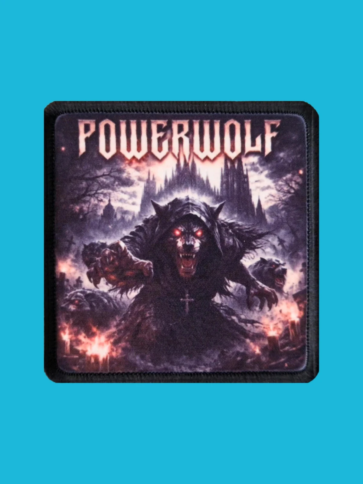 Patch Powerwolf - Night of the Blood Moon - Imprimé - Carré de 7,5 x 7,5 centimètres